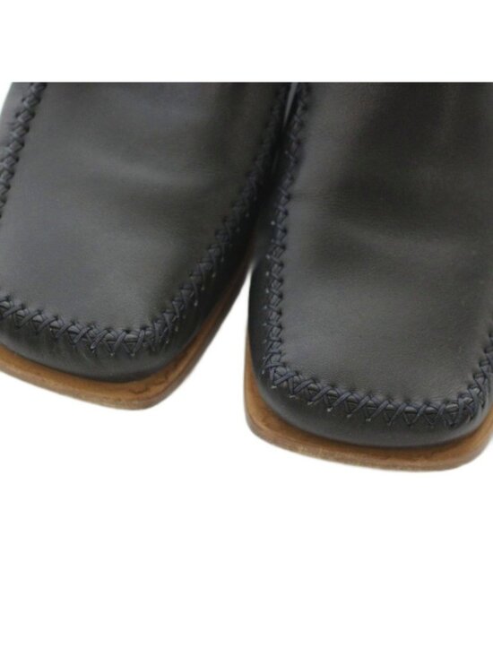 Louis Vuitton Square Toe Loafers Leather Stitch 6 Black main image 5